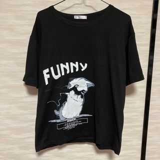 美品　CHASE 猫ちゃん半袖Tシャツ　サブカル　レディース　ブラック　黒(Tシャツ(半袖/袖なし))