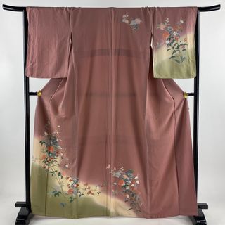 訪問着 身丈165cm 裄丈66cm 正絹 秀品 【中古】(着物)