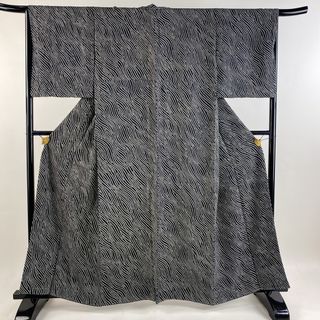 小紋 身丈160cm 裄丈68cm 正絹 美品 名品 【中古】(着物)