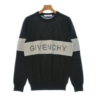 ジバンシィ(GIVENCHY)のGIVENCHY ジバンシー ニット・セーター -(M位) 黒xグレー 【古着】【中古】(ニット/セーター)