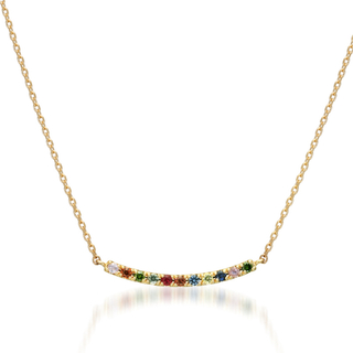 スタージュエリー(STAR JEWELRY)のスタージュエリー　K18 ネックレス MULTI COLOR SAPPHIRE(ネックレス)