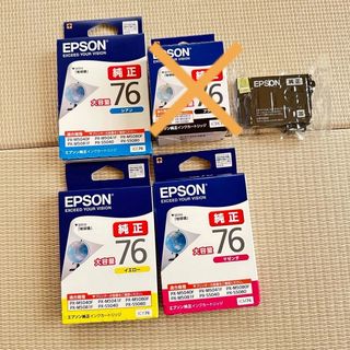 エプソン(EPSON)のEPSON  インクカートリッジ ICC76 4色(その他)