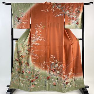 訪問着 身丈163.5cm 裄丈67cm 正絹 優品 【中古】(着物)