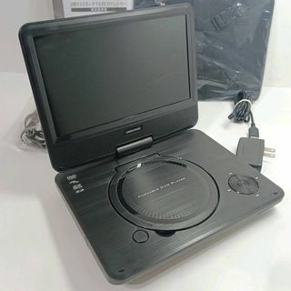 【美品】グリーンハウス ポータブルDVDプレーヤー 9型 SDカード対応