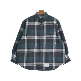 WTAPS カジュアルシャツ 1(S位) 青緑x紺x白(チェック) 【古着】【中古】(シャツ)