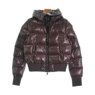 モンクレール(MONCLER)のMONCLER モンクレール ダウンジャケット/ダウンベスト 1(S位) 紫 【古着】【中古】(ダウンジャケット)