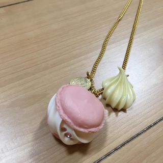 キューポット(Q-pot.)のQ-pot. マカロン ネックレス ピンク(ネックレス)