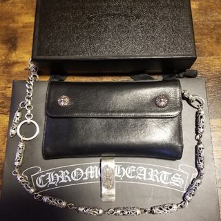 Chrome Hearts - クロムハーツ財布+シルバー925ローラーウォレットチェーン+925マネークリップ