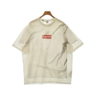 シュプリーム(Supreme)のSupreme シュプリーム Tシャツ・カットソー XL 白xグレー 【古着】【中古】(Tシャツ/カットソー(半袖/袖なし))