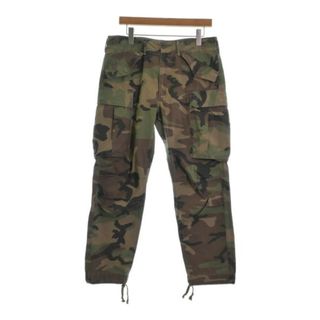 RRL ダブルアールエル カーゴパンツ 31(M位) カーキx茶x黒(迷彩) 【古着】【中古】