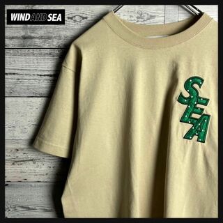 WIND AND SEA - 【極美品】ウィンダンシー☆フロントビッグワッペンロゴ入り Tシャツ 水玉　ドット