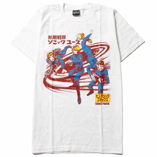 新品 ソニック・ユース ロック Tシャツ S～XXL　ホワイト/ag3-0031(Tシャツ/カットソー(半袖/袖なし))