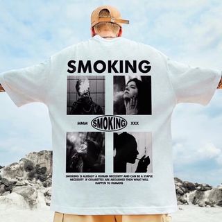 【人気商品】半袖　プリント　オーバー　ホワイト　XL　5分袖　バックプリント(Tシャツ/カットソー(半袖/袖なし))