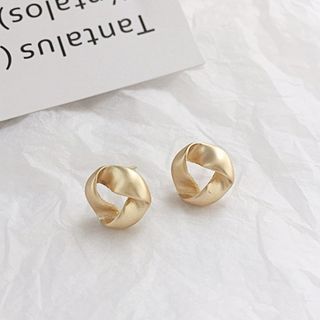 【新品】　S925　ゴールド　ピアス　アクセサリー　上品　シンプル(ピアス)