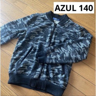 AZUL by moussy - AZUL◆スウェットブルゾン 迷彩柄 140