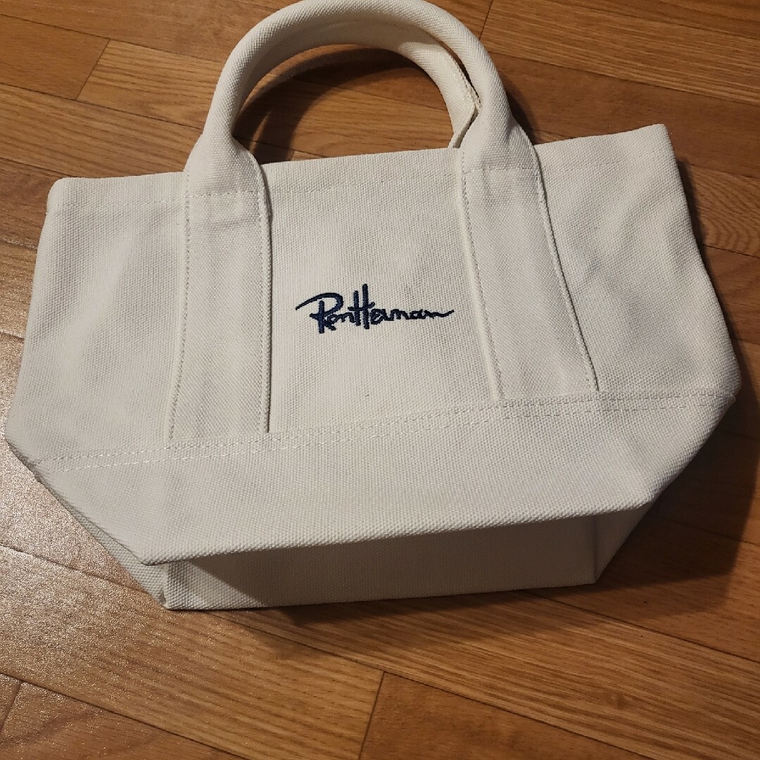 Ron Herman(ロンハーマン)のロンハーマン　トートバッグ　ロゴ刺繍　ホワイト レディースのバッグ(トートバッグ)の商品写真