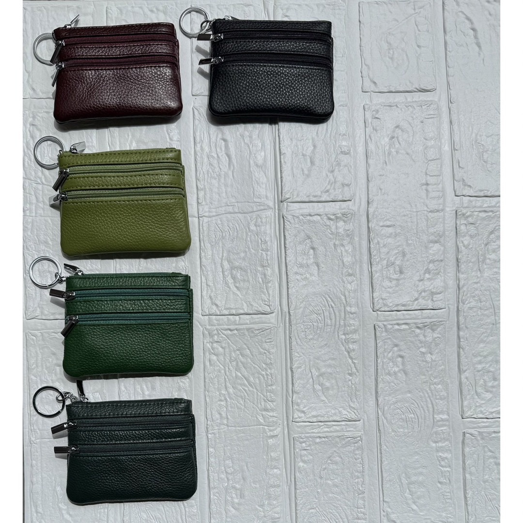 新品　財布　ミニ財布　レザー　牛皮　革　大容量　可愛い　シンプル　オシャレ レディースのファッション小物(財布)の商品写真