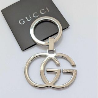 グッチ(Gucci)の美品✨グッチ キーホルダー リング 銀 シルバー GG インターロッキング(キーホルダー)