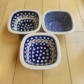 Polish Pottery - ポーリッシュポタリー　スクエアボウル①