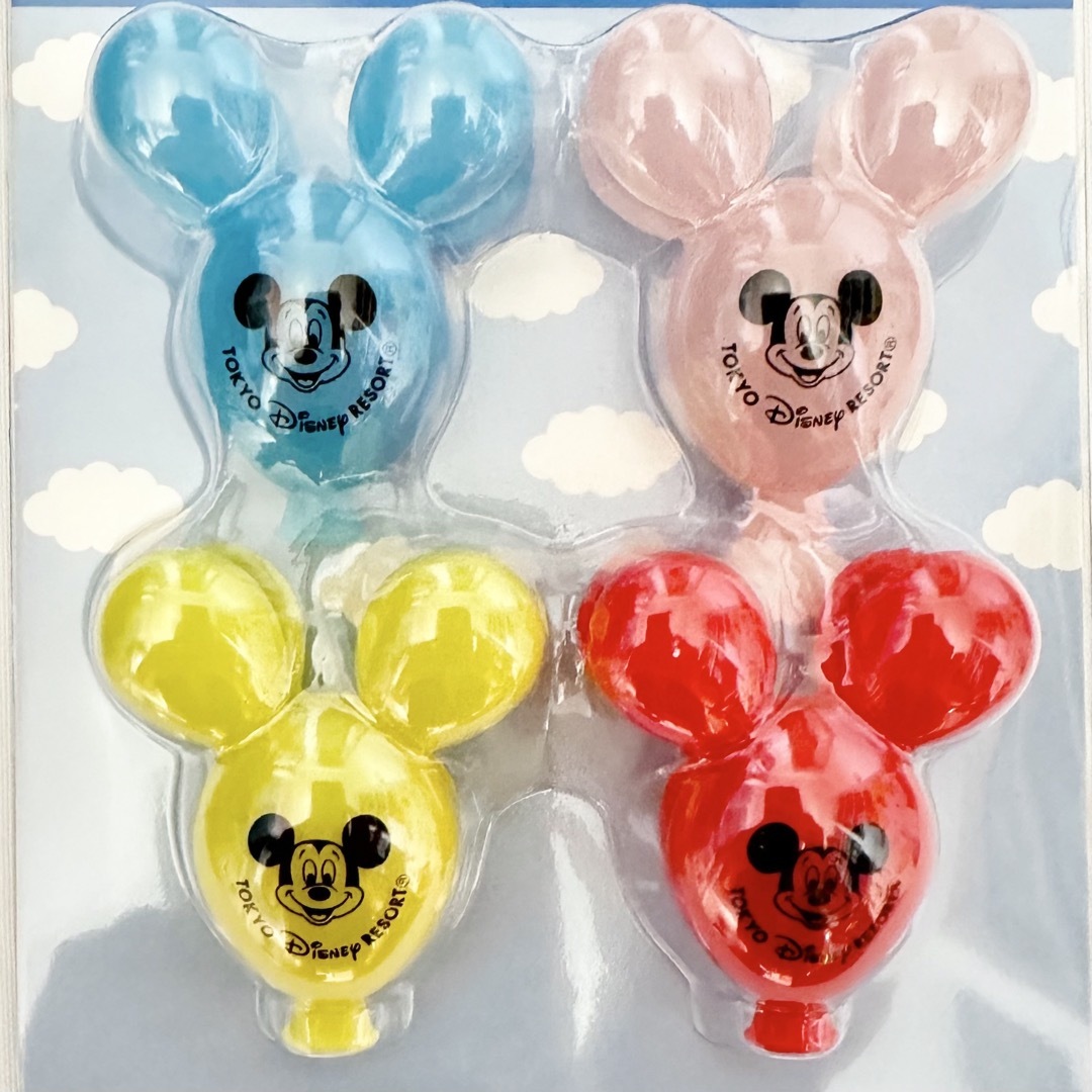 Disney(ディズニー)の<新品>ミッキー バルーン ダイカット クリップ4個 東京ディズニーリゾート エンタメ/ホビーのおもちゃ/ぬいぐるみ(キャラクターグッズ)の商品写真