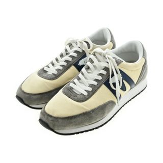 カルフ(KARHU)のKARHU カルフ スニーカー UK8(26.5cm位) グレーxアイボリーx紺 【古着】【中古】(スニーカー)