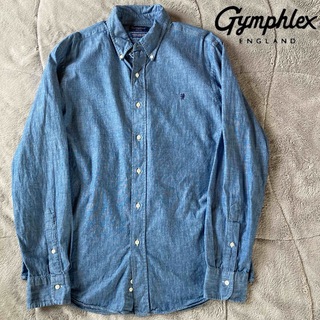 美品　Gymphlex メンズ  シャンブレー ボタンダウンシャツ　XLサイズ