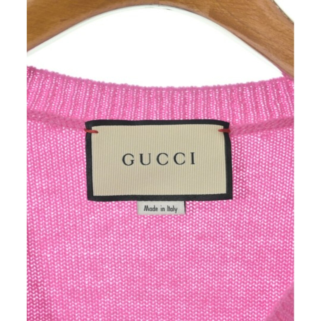 Gucci(グッチ)のGUCCI グッチ ニット・セーター XXS ピンク 【古着】【中古】 レディースのトップス(ニット/セーター)の商品写真