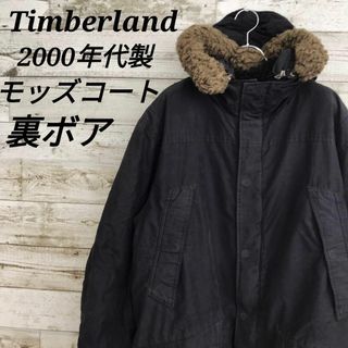 ティンバーランド(Timberland)の【k6931】USA古着ティンバーランド00sファー付きモッズコートジャケット黒(モッズコート)