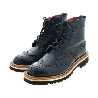 Tricker's トリッカーズ ブーツ UK4(22.5cm位) 濃紺 【古着】【中古】(ブーツ)