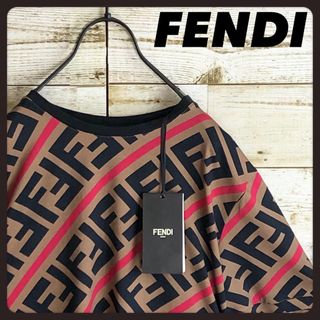 フェンディ(FENDI)の未使用タグ付き FENDI フェンディ ズッカ柄 オールFFロゴ入り tシャツ(Tシャツ/カットソー(半袖/袖なし))