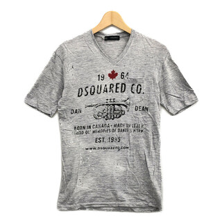 DSQUARED2 - ディースクエアード Vネック 半袖Tシャツ ダメージ加工 メンズ S