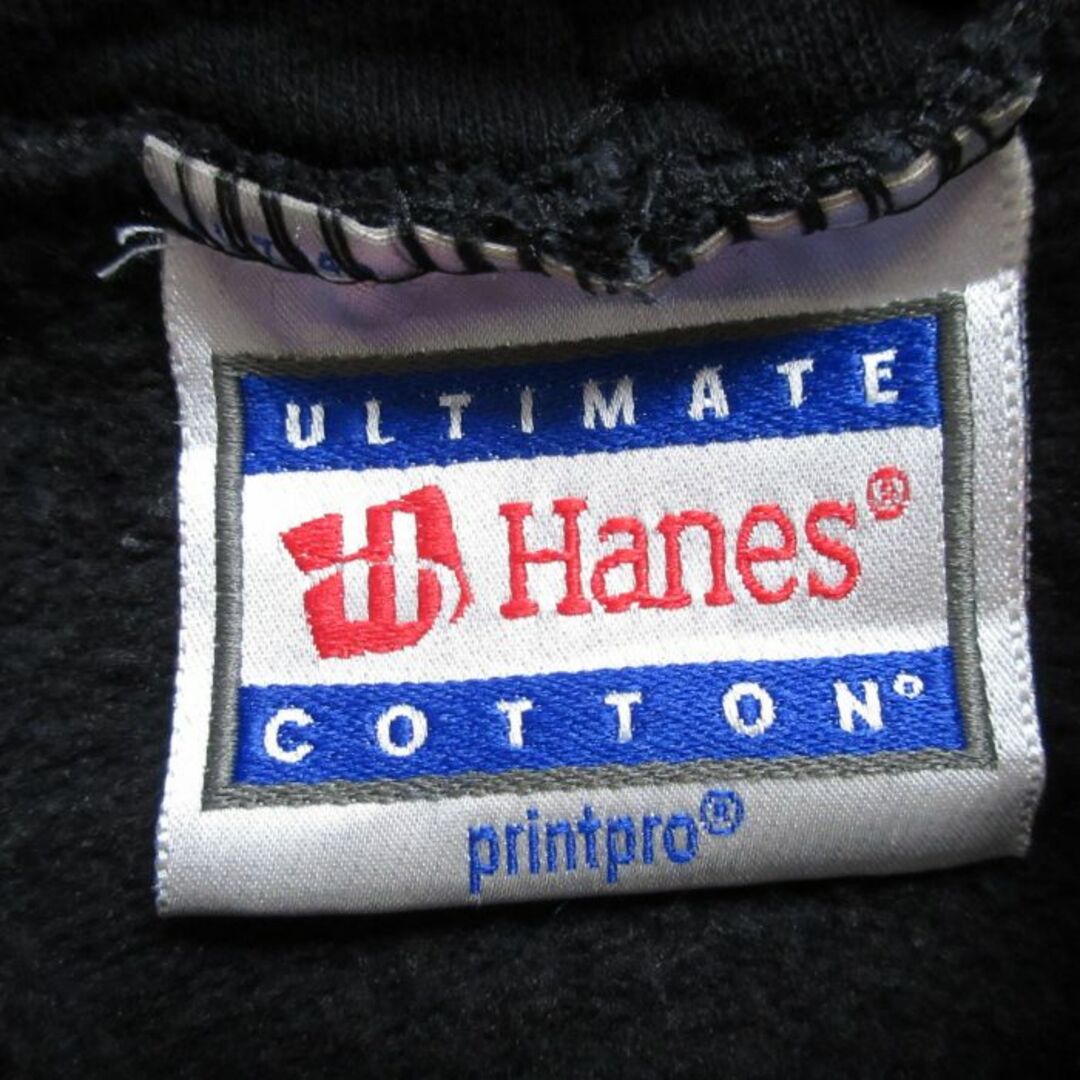 Hanes(ヘインズ)のXL★古着 ヘインズ Hanes 長袖 スウェット パーカー メンズ 00年代 00s ZNS 黒 ブラック 24may20 中古 スエット トレーナー トップス メンズのトップス(パーカー)の商品写真