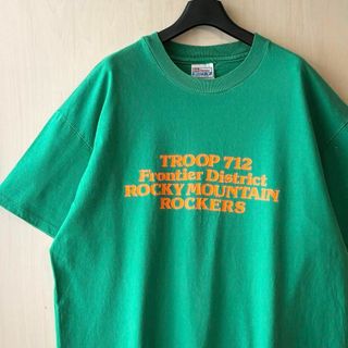 ヘインズ(Hanes)の90s USA製古着　ヴィンテージ　ヘインズ　ビーフィ　Tシャツ　4段プリント。(Tシャツ/カットソー(半袖/袖なし))