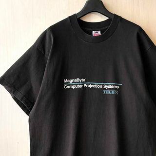 フルーツオブザルーム(FRUIT OF THE LOOM)の90sUSA製古着　vintage 企業Tシャツ MagnaByte TELEX(Tシャツ/カットソー(半袖/袖なし))