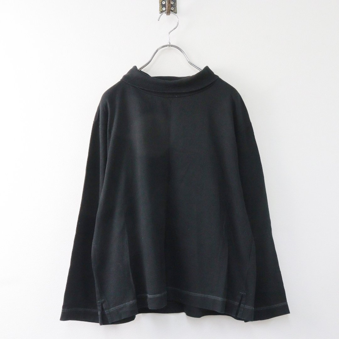 MARGARET HOWELL(マーガレットハウエル)の2020SS エムエイチエル マーガレットハウエル MHL HIGH TWISTED COTTON JERSEY ハイネックカットソー 2/ブラック【2400013873369】 レディースのトップス(カットソー(長袖/七分))の商品写真