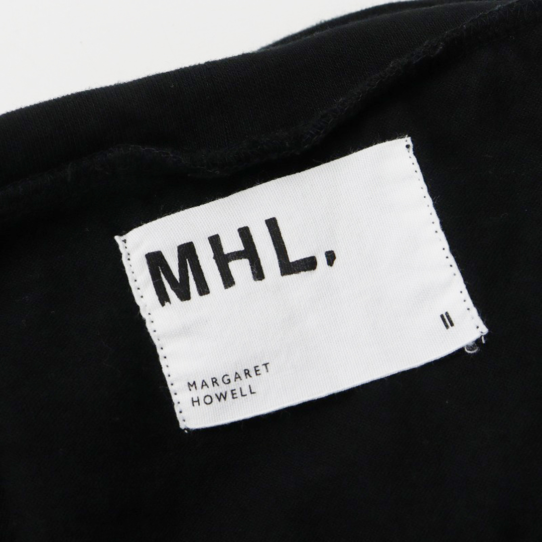 MARGARET HOWELL(マーガレットハウエル)の2020SS エムエイチエル マーガレットハウエル MHL HIGH TWISTED COTTON JERSEY ハイネックカットソー 2/ブラック【2400013873369】 レディースのトップス(カットソー(長袖/七分))の商品写真