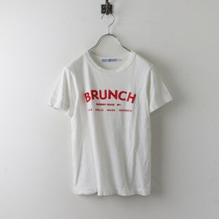 オールドマンズテーラー R&D.M.Co- 半袖BRUNCHロゴTシャツ M/ホワイト カットソー プルオーバー【2400013868693】(Tシャツ(半袖/袖なし))