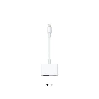 アップル(Apple)のApple Lightning - Digital AVアダプタ　純正品(変圧器/アダプター)