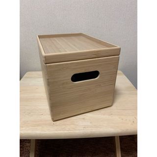 ムジルシリョウヒン(MUJI (無印良品))の無印　重なる竹材長方形ボックス＆収納セット(小物入れ)