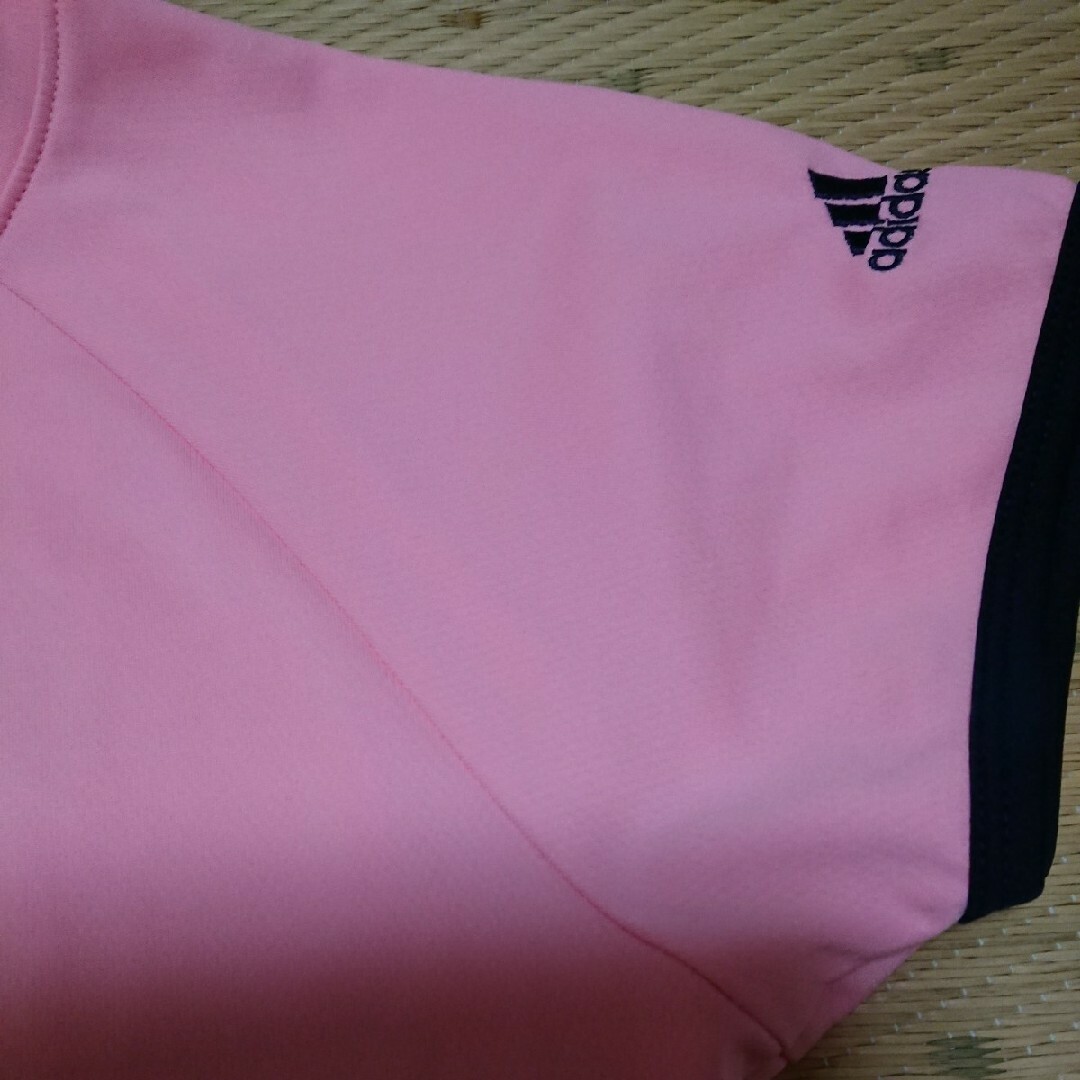 adidas(アディダス)のアディダス 半袖レディーススポーツウェアトレーニングウェア ピンク レディースのトップス(Tシャツ(半袖/袖なし))の商品写真