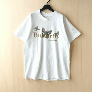 ヴィンテージ(VINTAGE)の90s古着　ヴィンテージ　Tシャツ　蝶々　バタフライ　グラフィック(Tシャツ/カットソー(半袖/袖なし))