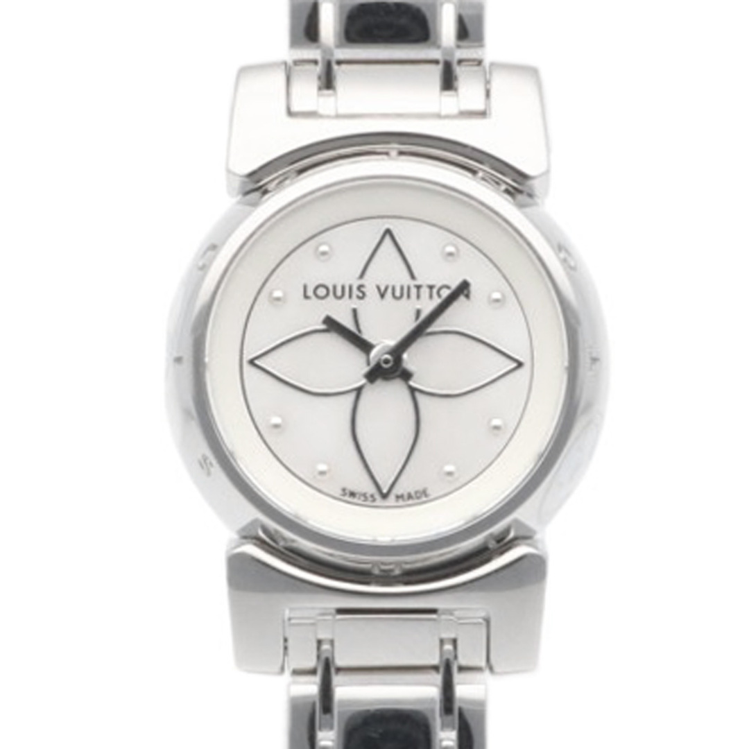 LOUIS VUITTON(ルイヴィトン)のルイヴィトン タンブール ビジュ 腕時計 時計 ステンレススチール Q151C1 クオーツ レディース 1年保証 LOUIS VUITTON  中古 レディースのファッション小物(腕時計)の商品写真