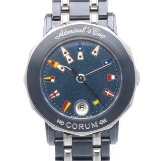 CORUM - コルム アドミラルズカップ 腕時計 時計 ステンレススチール 39.130.30.V585 クオーツ レディース 1年保証 CORUM  中古