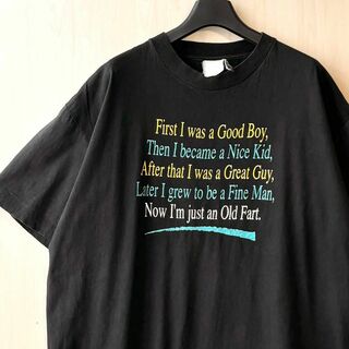 ヴィンテージ(VINTAGE)の90s古着　ヴィンテージ　Tシャツ　私の成長記　5段プリント　シングルステッチ(Tシャツ/カットソー(半袖/袖なし))