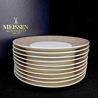 マイセン(MEISSEN)の☆未使用 ◆ マイセン　コスモポリタン　ゴールド　プレート　箱つき　10枚(食器)