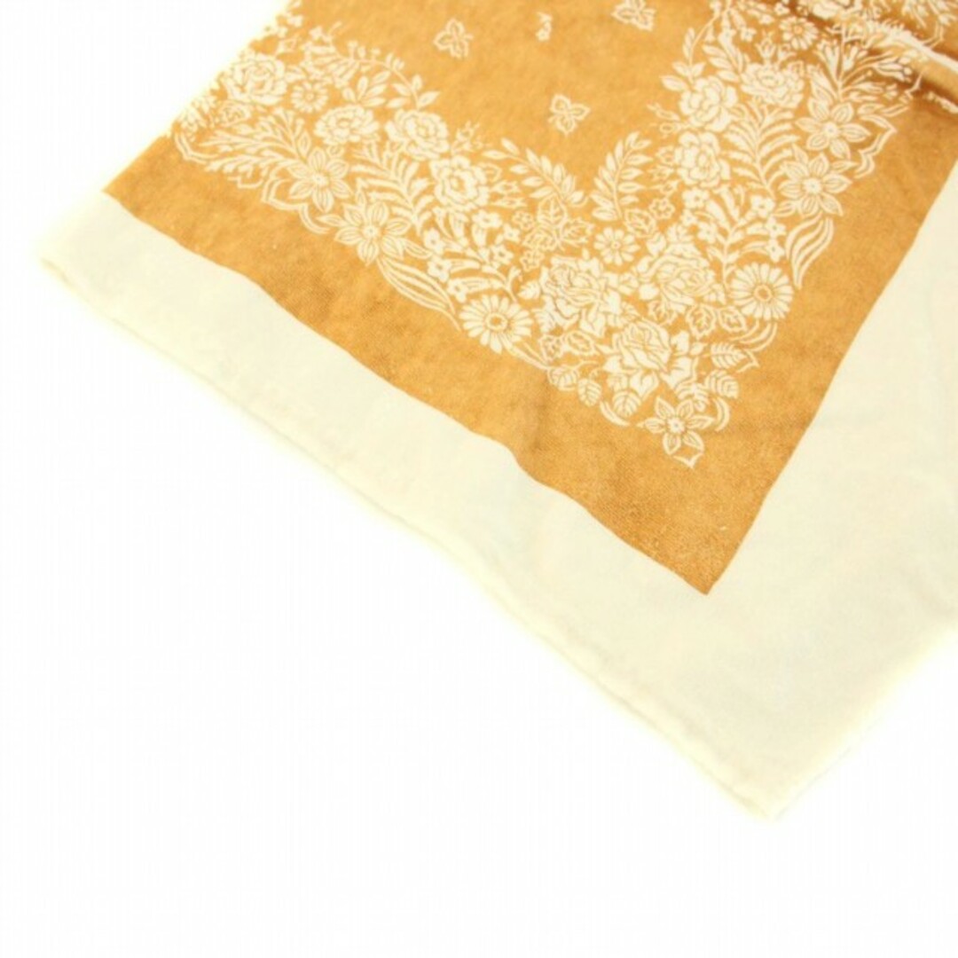 KAPITAL(キャピタル)のkapital BANDANA BIG TEE Tシャツ 七分袖 1 S 白 茶 レディースのトップス(Tシャツ(長袖/七分))の商品写真