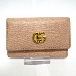 グッチ(Gucci)のGUCCI(グッチ) キーケース GGマーモント 456118 ピンクベージュ 6連フック レザー(キーケース)