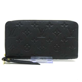 ルイヴィトン(LOUIS VUITTON)のLOUIS VUITTON(ルイヴィトン) 長財布 モノグラム・アンプラント美品  ジッピーウォレット M61864 ノワール アンプラント･レザー(財布)