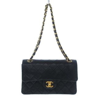 シャネル(CHANEL)のCHANEL(シャネル) ショルダーバッグ レディース ダブルフラップマトラッセ A01113 黒 ゴールド金具/チェーンショルダー ラムスキン(ショルダーバッグ)