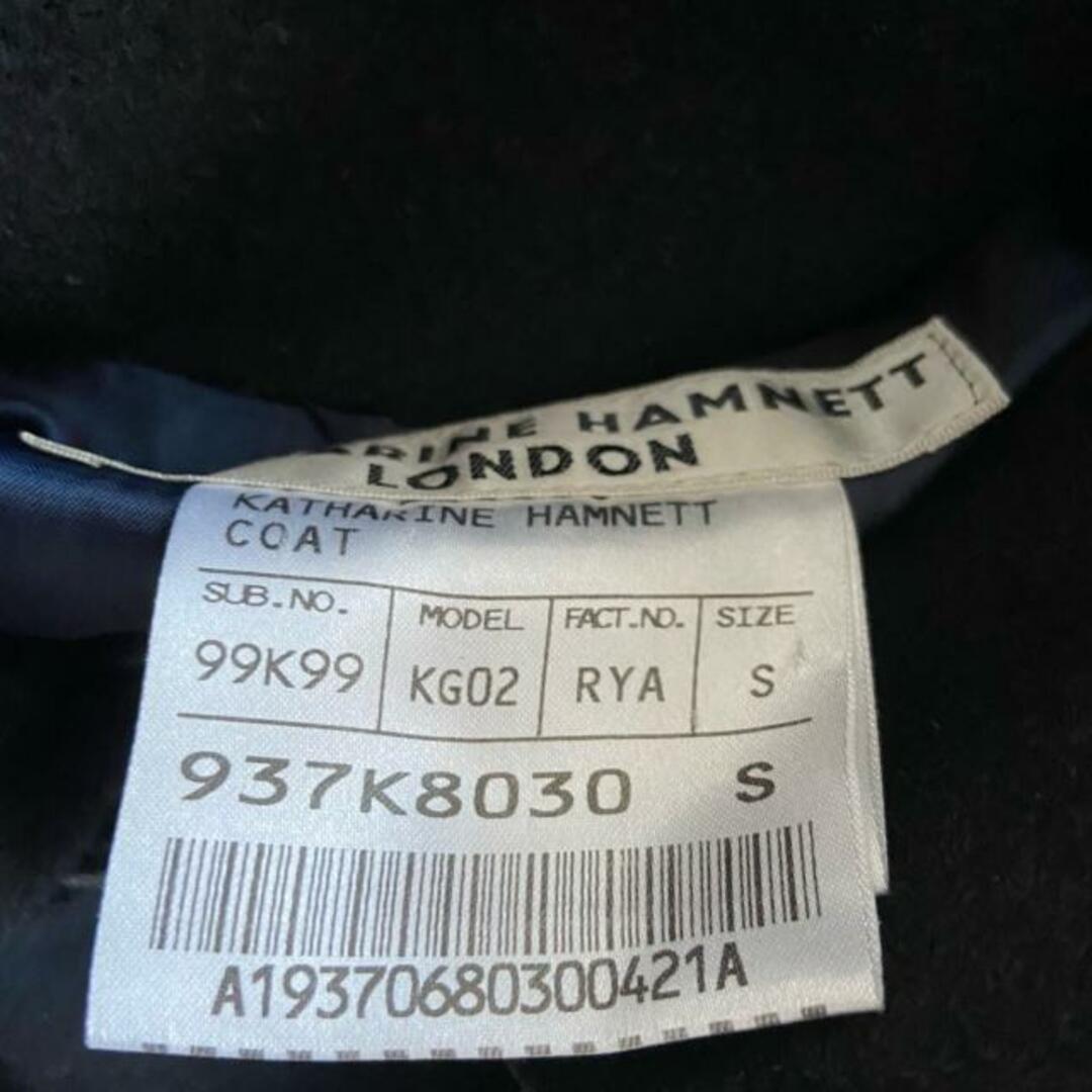 KATHARINE HAMNETT(キャサリンハムネット)のKATHARINEHAMNETT(キャサリンハムネット) コート サイズS メンズ - 黒 長袖/冬 メンズのジャケット/アウター(その他)の商品写真